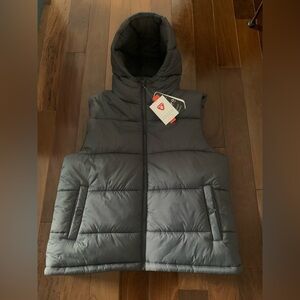 Joe Fresh Charcoal Hooded Vest